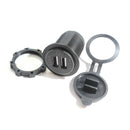 Car Motorcycle 4.2A Dual USB Charger Socket with Touch Switch + Power Cord