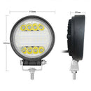 1Pc 5" 72W LED Work Light Spot Beam Driving Fog Lamps For ATV Off-road Car JC&M