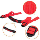 2X for Jeep Wrangler CJ TJ JK Red Unlimited Roll Grab Handles Grip Hold  TFU
