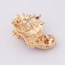 New Crystal Rhinestone Enamel Brooch Pin Wedding Party Christmas Gift A