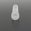 10Pcs  12*75MM Plastic Lab Test Tubes Metal Caps Screw Top Lid Round Bottom