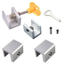 4Pcs/Set Sliding Window Locks Stop Aluminum Alloy Door Frame Security Lock