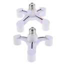 2PACK 3/4 in 1 E27 Base Socket Splitter Light Bulb Adapter For Photo Studio