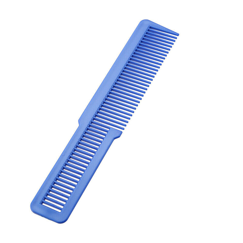 Hairdressing Carbon Anti-static Comb Wide Tooth Hair Clipper Comb (Blue) A