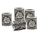5Pcs Norse Vikings Beads Hair Tube Beads Dreadlocks for Beards Hair Paracord