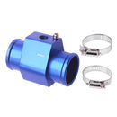 Water Temp Joint Pipe, Car Water Temp Joint Pipe Hose Sensor Gauge Adapter, Blue