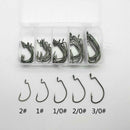 51pcs Crank Fishing Hooks High Carbon Steel Fishhooks w/Box Fishing Tackle