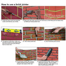 Wall Trimming Hanheld Brick Jointer Interchangeable Hand Tool Metal Easy Use