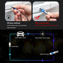 Mini Car Static Eliminator Anti-Static Electrostatic Pen Key Ring (Blue)