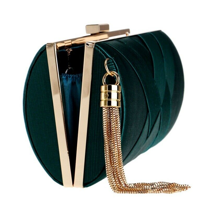 Tassel Fashion Ladies Clutch Bag Shoulder Handbags Female Party Wedding EvenB8Q5