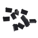 10X Black Rubber A Type Female USB Anti Dust Protector Plugs Stopper Cover LJ