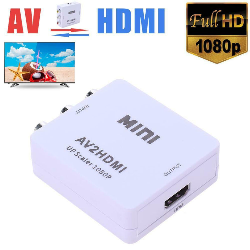 Mini RCA AV to HDMI Converter Adapter Composite AV2HDMI Converter