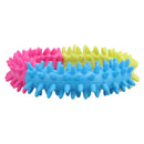Pets 3 Color Embossment Spinose Ring TPR Rubber Toys Resistance to bite