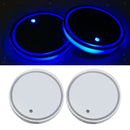 2PCS Car LED Cup Holder Luminescent Coaster Interior Decoration for Drink