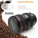 Creative Cups SLR Camera Lens Shaped Mugs 350lm Stainless Steel Drinkware