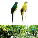 2pcs Creative Handcraft Artificial Parrot Birds Garden Sculpture Home Art