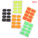 40pcs Colorful Chalkboard Board Spice Stickers Kitchen Jam Jar Organizers Label