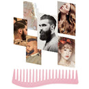 Hairdressing Comb Hair Styling Hand Grip Comb Hair Salon Tools (Pink) A