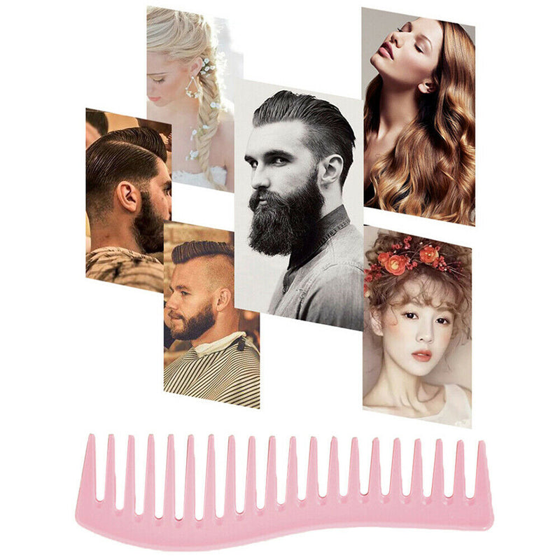 Hairdressing Comb Hair Styling Hand Grip Comb Hair Salon Tools (Pink) A