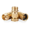 3Sets Garden Hose Quick Connector 3/4 Inch Ght Brass Easy Connect Fitting-Q