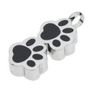Bear Paw Shape Cremation Memorial Charms Jewellery Metal Urn Pendant for Pet