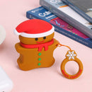Christmas Deer Silicone Case Earbuds Scratch-resistant Container Box for AirPods