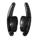 2PCS Carbon Fiber Steering Wheel Shift Pad Cover Trim Fit for Golf 6 2008-2