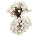 40-head Mini Artificial Fruit Berry Christmas Wedding Decoration White