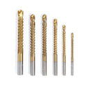 6pcs High Speed Steel Twist Drill Bits Woodworking Tool Ground Metal Reamer