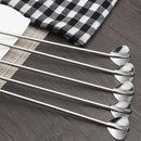 Cocktail spoon 6 piece cocktail spoon drinking tube Bistro Cromargan stainl I7A9