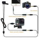 Comica CVM-D02B 2.5M/8.2Ft Dual-Head Lavalier Lapel Microphone for Nikon So