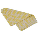 Women V-shaped Wave patterns Voile scarf Yellow