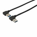 2Pack 6 inch SuperSpeed USB 3.0 Angle Male to Female Extension Cable -2Pack Y2M6