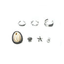 7pcs Gothic Clip Bohemian Ear Cuffs Stud Earrings Rock Metal Lady Women