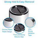 Kitchen Towel Hooks 3Pack - Self Adhesive & Easy Installation - Premium Chr
