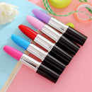 Pack of 12 Pcs 0.5 Mm Cute Cool Novelty Lipstick Shape Ballpoint Pen Office D7Q8