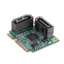 2 Ports Mini PCI-E PCI 3.0 Hard Drive Extension Card Express Express SATA