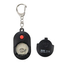 Mini Key Ring LCD Digital Chromatic Tuner with Mic Black