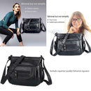 Fashion Shoulder Messenger Bags Leather Soft Crossbody Bags Multi-pocket Purse