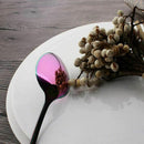 Rainbow color TeaSpoons Coffee Spoon Mini Cake Spoon Stainless Steel Set of