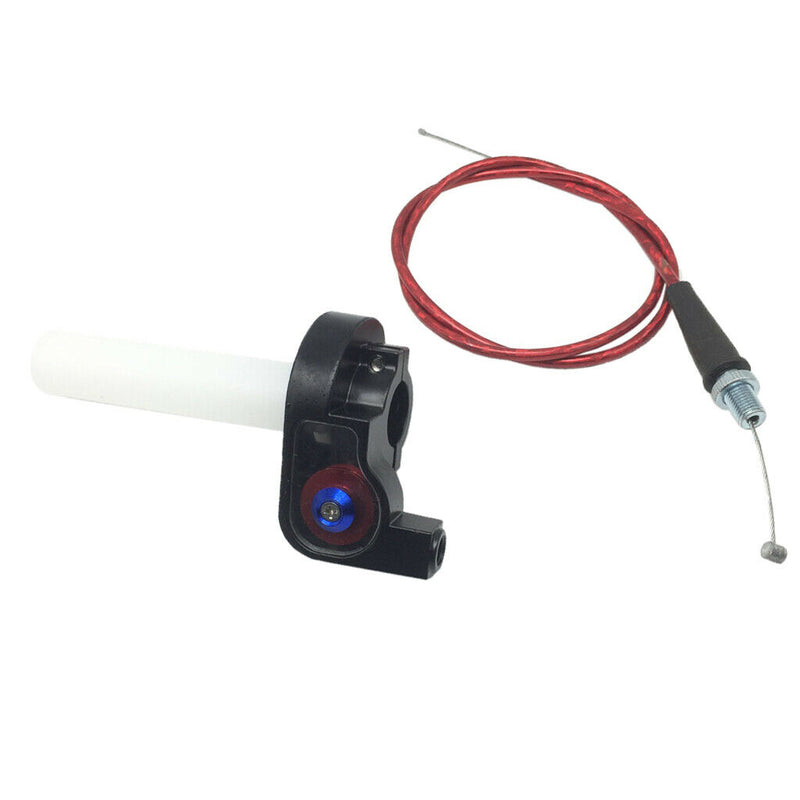 Twist Throttle Accelerator Handle Grips and Cable Set for 7/8inch 50cc 150cc