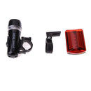 Waterproof 5LED Bike Front Head Light+5LED Bike Rear Safety Tail Lamp Set A