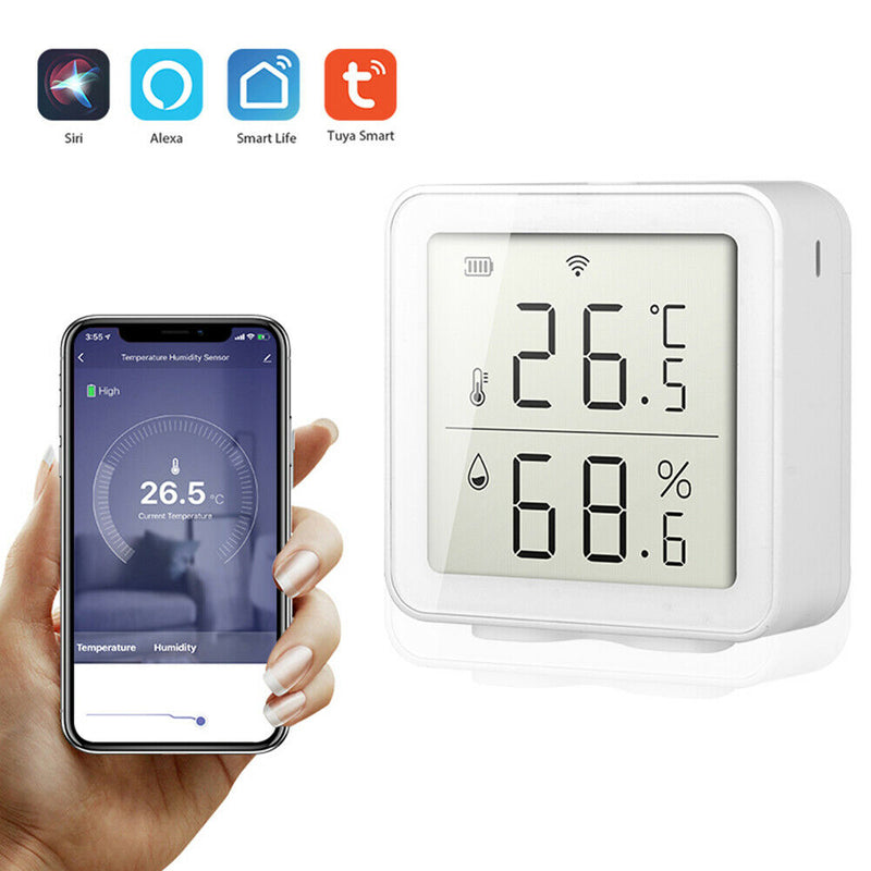 WiFi Temperature Humidity Detector APP Phone Remote 2.4GHz Air Quality Analyzer