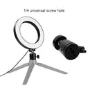 LED Ring Light Dimmable USB 5500K Fill Lamp Photography Phone Video Live_Port TE