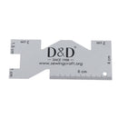 Metal Sewing Quilting Rulers Measurement Gauge For Embroidery/Patchwork