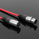 1m XLR 3Pin Cable Male to Female Shielded Microphone Wire Cord (Red) A