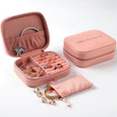Portable Jewelry Box Zipper Storage Organizer Jewelry Holder Packaging Disp