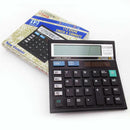 Calculator Battery Solor Powered 12 Digit Electronic Desktop Calculator LKI
