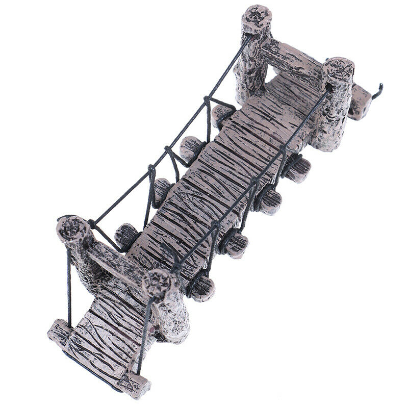 1PC Bridge Decoration for Aquarium Ornaments Fish Tank Landscape Curved Brid OZ