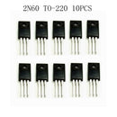 10Pieces 2A 600V 2N60 MOSFET 3-pin N-Channel Field Effect Transistor TO-220F